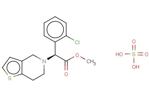 (S)-alpha-(2-氯苯基)-6,7-二氢噻吩并[3,2-c]吡啶-5(4H)乙酸甲酯硫酸氢盐
