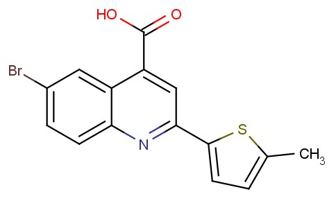 6-Bromo-2-(5-methylthiophen-2-yl)quinoline-4-carboxylic acid