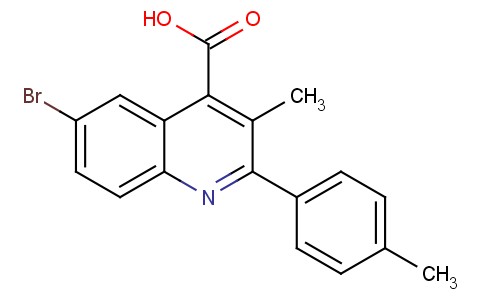 6-Bromo-3-methyl-2-4-tolylquinoline-4-carboxylic acid