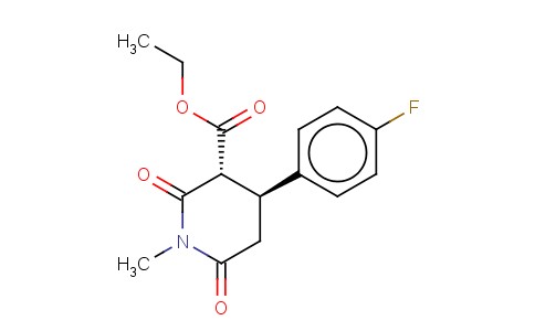 Trans-3-Ethoxycarbonyl-4-(4-flurophenyl)-N-methyl piperdine-2,6-dione 