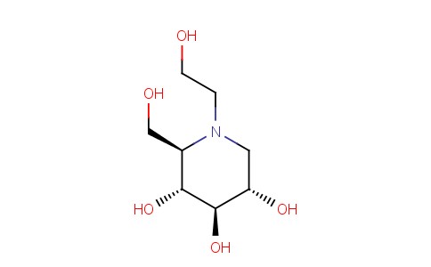 1-(2-羟乙基)-2-(羟甲基)-3,4,5-哌啶三醇