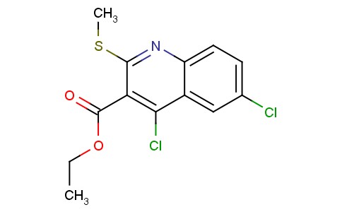 Ethyl 4,6-dichloro-2-(methylthio)quinoline-3-carboxylate  