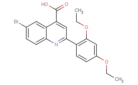 6-Bromo-2-(2,4-diethoxyphenyl)quinoline-4-carboxylic acid 