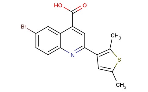 6-Bromo-2-(2,5-dimethylthiophen-3-yl)quinoline-4-carboxylic acid