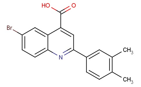 6-Bromo-2-(3,4-dimethylphenyl)quinoline-4-carboxylic acid