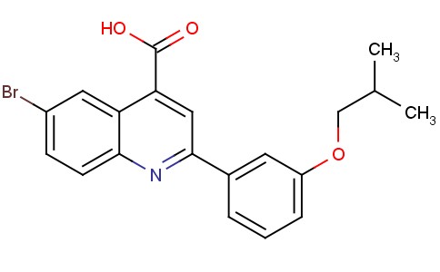 6-Bromo-2-(3-isobutoxyphenyl)quinoline-4-carboxylic acid