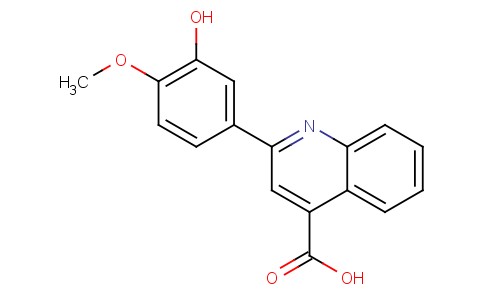 2-(3-Hydroxy-4-methoxyphenyl)quinoline-4-carboxylic acid 