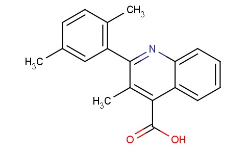 2-(2,5-二甲基苯基)-3-甲基喹啉-4-羧酸