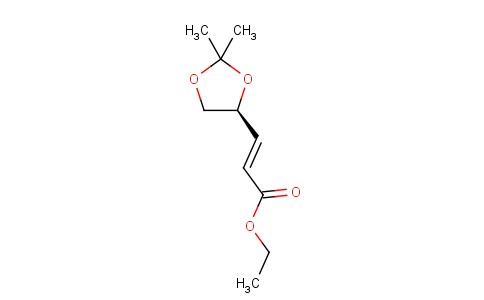 Ethyl (S)-(+)-3-(2,2-dimethyl-1,3-dioxolan-4-yl)-2-propenoate,predominantly trans 