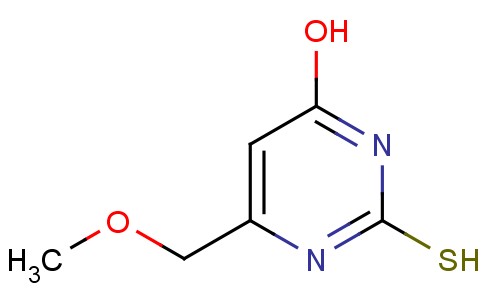 4-羟基-6-甲氧基甲基嘧啶-2-硫醇