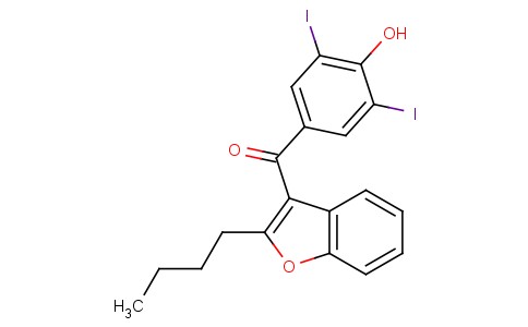 2-Butyl-3-(3,5-Diiodo-4-hydroxy benzoyl) benzofuran 