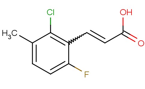 2-Chloro-6-fluoro-3-methylcinnamic Acid