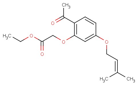 2'-乙氧基羰基甲氧基-4'-(3-甲基-2-丁烯氧基)苯乙酮