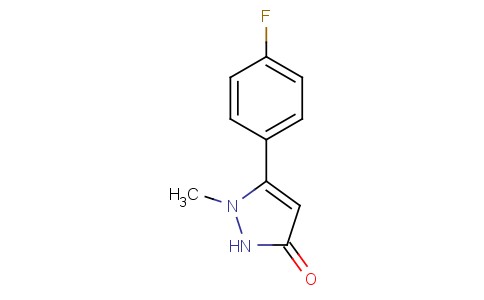 5-(4-氟-苯基)-1-甲基-1,2-二氢吡唑-3-酮