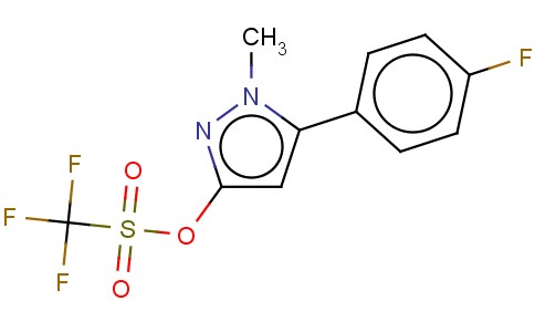 5-(4-氟苯基)-1-甲基-1H-吡唑-3-基三氟甲磺酸酯