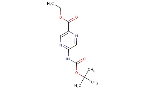 Tert-butyl 5-(ethoxycarbonyl)pyrazine-2-ylcarbamate