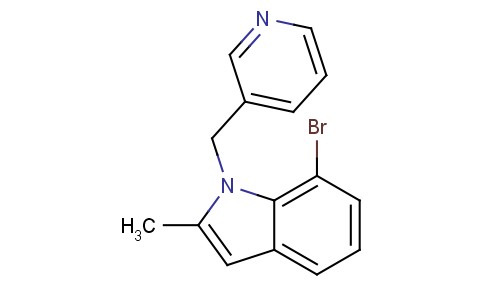 7-溴-2-甲基-1-吡啶-3-基甲基-1H-吲哚