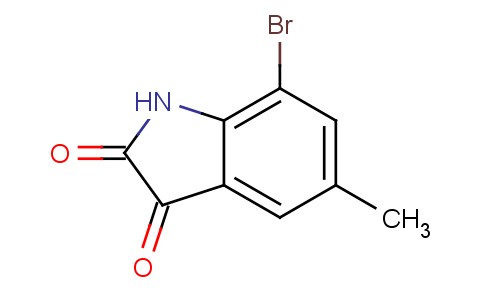 7-Bromo-5-methylindoline-2,3-dione 