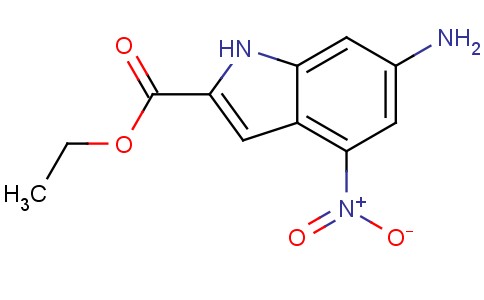 6-氨基-4-硝基-1H -吲哚-2-羧酸乙酯