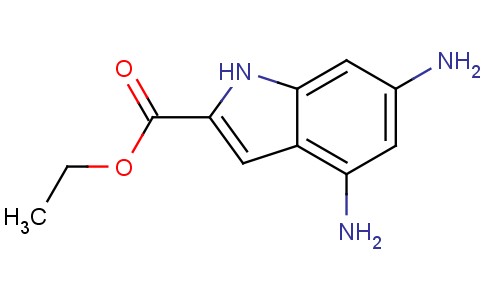 4,6-二氨基-1H-吲哚-2-羧酸乙酯