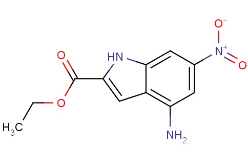 Ethyl 6-nitro-4-amino-1H-indole-2-carboxylate