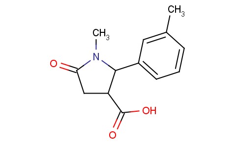 1-Methyl-5-oxo-2-m-tolyl-pyrrolidine-3-carboxylic acid