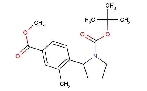 2-(4-Methoxycarbonyl-2-methyl-phenyl)-pyrrolidine-1-carboxylic acid tert-butyl ester