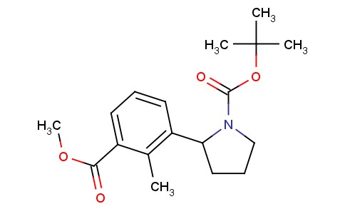 2-(3-Methoxycarbonyl-2-methyl-phenyl)-pyrrolidine-1-carboxylic acid tert-butyl ester