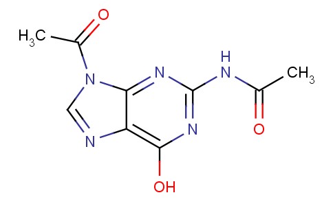 2-Acetylamino-9-acetyl-6-hydroxypurine