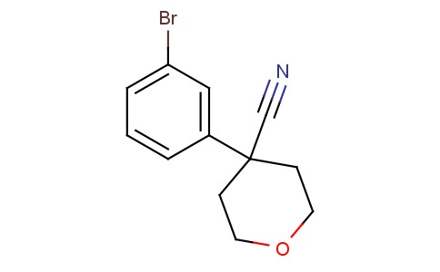 4-(3-Bromophenyl)tetrahydropyran-4-carbonitrile
