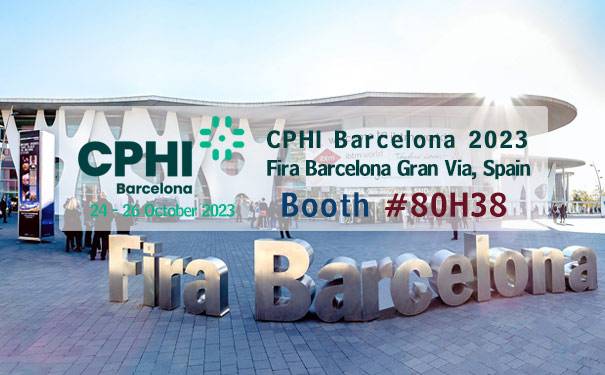 2023 CPhI Barcelona on 24-26 October 2023, Our Booth #80H38
