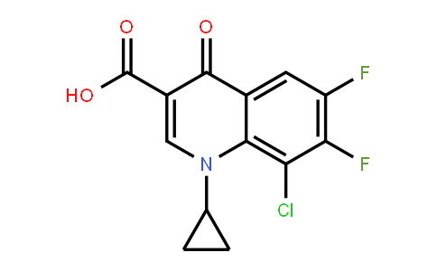 8-Chloro-1-cyclopropyl-6,7-difluoro-1,4-dihydro-4-oxo-3-quinolinecarboxylic acid