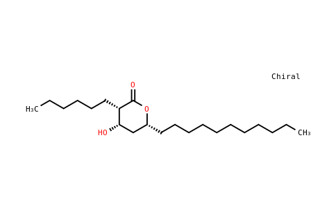 3-己基四氫-4-羥基-6-十一烷基-2H-吡喃-2-酮