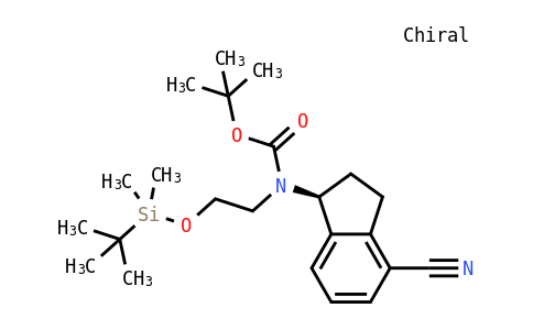 Tert-butyl N-[2-[tert-butyl(dimethyl)silyl]oxyethyl]-N-[(1S)-4-cyanoindan-1-YL]carbamate