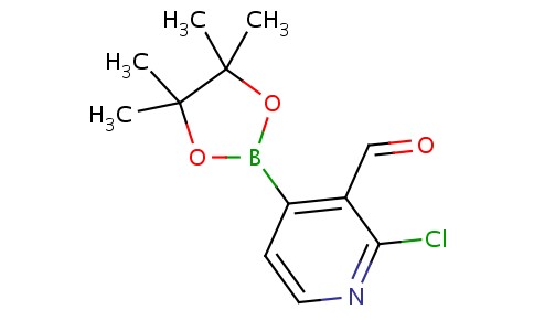 2-氯-4-(4,4,5,5-四甲基-1,3,2-二氧硼戊环-2-基)3-吡啶甲醛