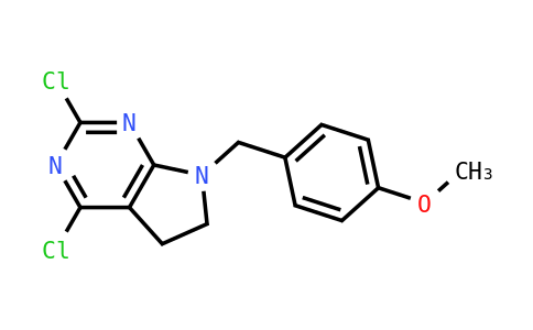 2,4-Dichloro-7-(4-methoxybenzyl)-6,7-dihydro-5H-pyrrolo[2,3-D]pyrimidine