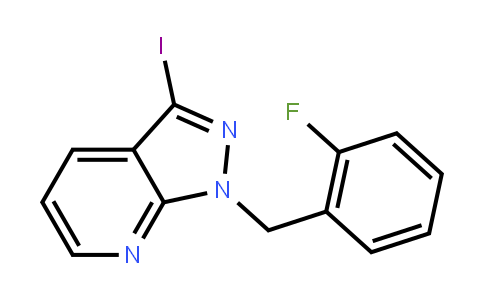 1-(2-Fluorobenzyl)-3-iodo-1h-pyrazolo[3,4-b]pyridine