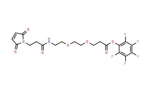Propanoic acid, 3-[2-[2-[[3-(2,5-dihydro-2,5-dioxo-1H-pyrrol-1-yl)-1-oxopropyl]amino]ethoxy]ethoxy]-, 2,3,4,5,6-pentafluorophenyl ester