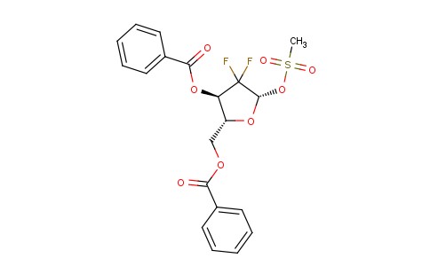 ((2R,3R,5S)-3-(Benzoyloxy)-4,4-difluoro-5-((methylsulfonyl)oxy)tetrahydrofuran-2-yl)methyl benzoate