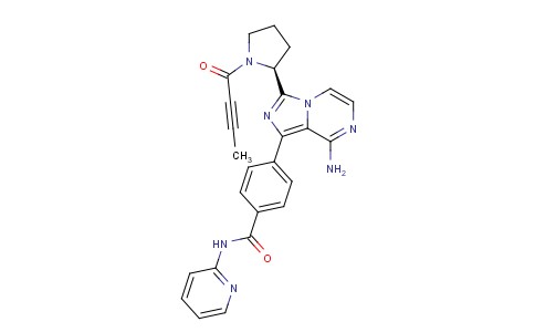 (S)-4-(8-amino-3-(1-but-2-ynoylpyrrolidin-2-yl)imidazo[1,5-a]pyrazin-1-yl)-N-(pyridin-2-yl)benzamide