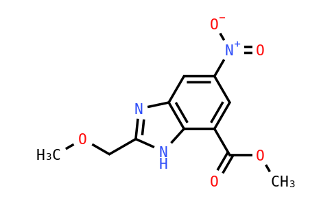 甲基2-(甲氧甲基)-5-硝基-1H-苯并咪唑-7-羧酸酯