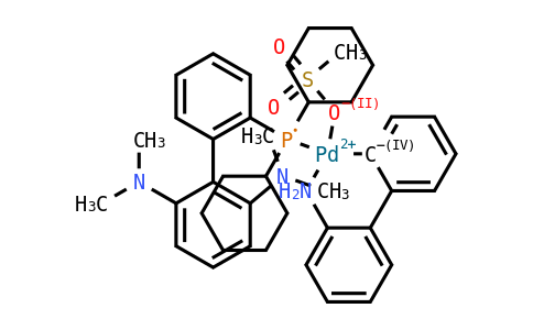 甲磺酸(2-二環(huán)己基膦-2',6'-雙(二甲氨基)-1,1'-聯(lián)苯基)(2'-甲氨-1,1'-聯(lián)苯-2-基)鈀(II)