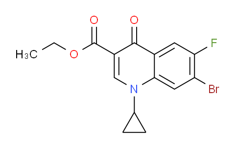 7-溴-1-環(huán)丙基-6-氟-4-氧代-1,4-二氫喹啉-3-甲酸乙酯