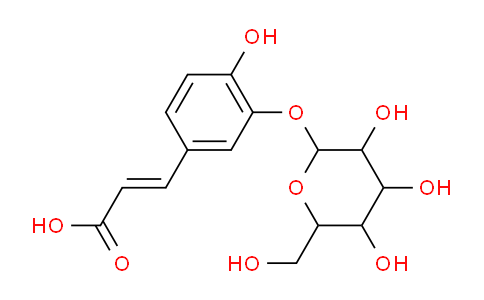 3-(4-羥基-3-(((2S,3R,4S,5S,6R)-3,4,5-三羥基-6-(羥基甲基)四氫-2H-吡喃-2-基)氧基)苯基)丙烯酸