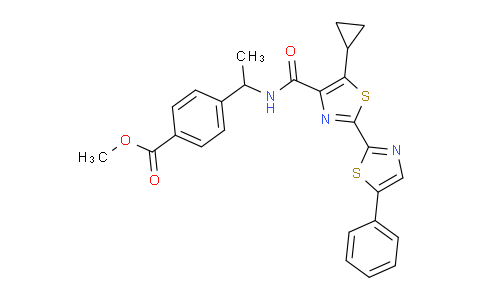(S)-4-(1-(5-環(huán)丙基-5'-苯基-[2,2'-聯(lián)噻唑]-4-甲酰胺基)乙基)苯甲酸甲酯