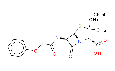 (2S,5R,6R)-3,3-二甲基-7-氧-6-(2-苯氧基乙酰胺)-4-硫-1-氮雜雙環(huán)[3.2.0]庚烷-2-羧酸