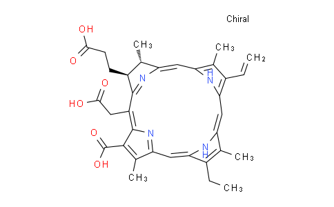 (7S,8S)-7-(2-羧乙基)-5-(羧甲基)-18-乙基-2,8,12,17-四甲基-13-乙烯基-7H,8H-卟啉-3-羧酸