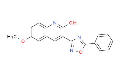 6-甲氧基-3-(5-苯基-1,2,4-惡二唑-3-基)喹啉-2-醇