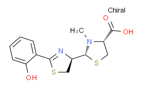 (2R,4R)-2-((R)-2--(2-羥基苯基)-4,5-二氫噻唑-4-基)-3-甲基噻唑烷-4-羧酸