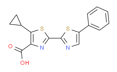 5-环丙基-5’-苯基[2,2’-联噻唑]-4-羧酸